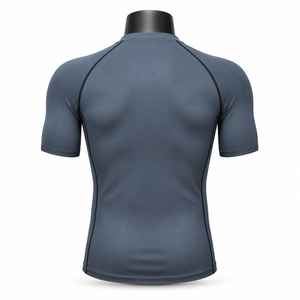 Mens Adult Short Sleeve <b>Compression</b> <b>Shirt</b> Breathable Quick Dry Performance Base Layer Rash Guard for Exercise - Product Image 3