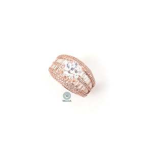 Fine CZ Animal Eternity Band Ring Adjustable Claw Setting Fashion Jewelry - Product Image 1