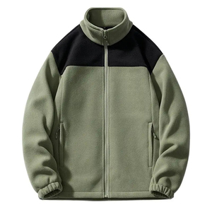 Chaqueta de Forro Polar Personalizada para Hombre, Capa Exterior de Alto Volumen con Logotipo Frontal, Cuello Alto, Protección Anti-UV, 100% Poliéster, para Uso Invernal - Product Image 6