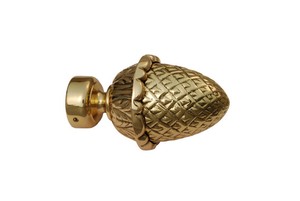 Embouts décoratifs de tringle à rideaux en laiton massif de haute qualité pour quincaillerie de fenêtre - Product Image 3
