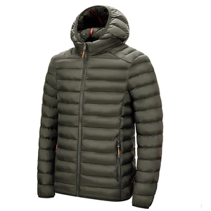 New Men's Long Style Waterproof Down Puffer Jacket Hooded <b>Bubble</b> <b>Coat</b> for Winter Outdoor Fabric Material Wholesale - Product Image 4