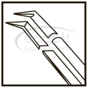 Inamura 1.8 Cross Action Capsulorhexis Forceps Straight w/ Mark Ophthalmic Cataract <b>Instrument</b> By Blush <b>Surgical</b> - Product Image 6