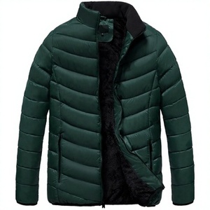 Safari <b>Jacket</b> Plus Size <b>Velvet</b> Large Lapel Woven Casual Autumn Zipper Closure for <b>Men</b> - Product Image 2
