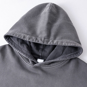 In Stock Ready to Ship Streetwear Wholesale ODM Blank 480gsm Vintage Washed Asute Dye <b>Sprayed</b> Gradient Fleece Hoodie - Product Image 4