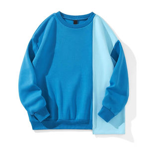 Sudadera de Cuello Redondo de Algodón y Poliéster Estampada Lavada de Alta Calidad para Hombre, Tallas Grandes, Verano, Logotipo y Colores Personalizados - Product Image 1