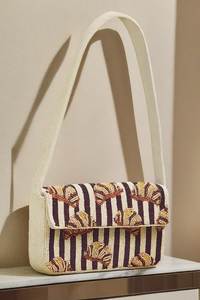 Sac à main de luxe artisanal perlé à motif floral, sac à bandoulière intemporel orné de perles pour femme, sac à main femme style jardin champêtre - Product Image 6