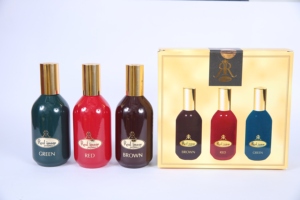Set de Regalo de 3 Piezas de Perfume Corporal con Aroma Floral Surtido (Verde, Rojo, Marrón) Unisex de Larga Duración - Product Image 6