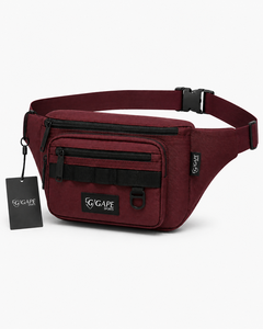 Sac banane sport en nylon GAPE, sangle réglable, fermeture éclair multifonctionnelle, unisexe, décontracté, pour activités de plein air, rouge, prix abordable, OEM - Product Image 2