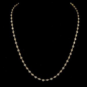 Collier avec pendentif en or jaune 18 carats et diamant de laboratoire de 14,50 g |   Collier en diamant taille brillant serti clos 5 carats |   Classique pour femmes - Product Image 5