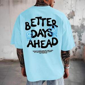 Camisetas Gráficas Oversize con Frases Inspiradoras y Positivas, Camisetas Vintage Estampadas, Tops Casuales de Streetwear - Product Image 5