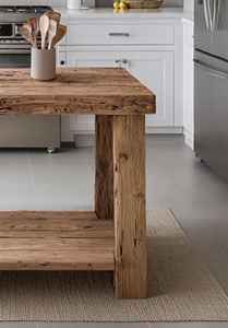 โต๊ะครัวอเนกประสงค์ไม้เนื้อแข็งขายดีที่สุด ออกแบบมาพร้อมพื้นที่ทำงานกว้างและชั้นวางด้านล่างแข็งแรงสำหรับจัดเก็บ - Product Image 4