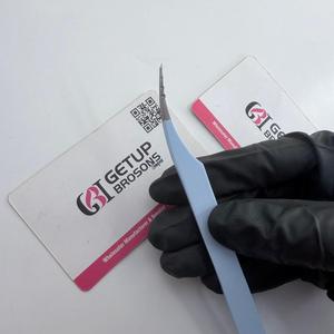 GETUP BROSONS IMPEX Nouvelles Pinces à Cils de Précision en Acier Inoxydable Bleu Ciel, Pointe Lisse 10mm, Antistatiques, Logo Personnalisé - Product Image 5