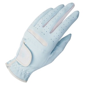 <b>Light</b> Blue Microfiber Golf Gloves Breathable Full Finger <b>Pull</b>-On Unisex Sports Glove - Product Image 5