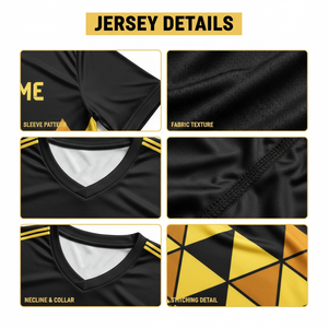 Tenue de football OEM, maillot de foot, uniforme sportif, entièrement personnalisable, vente en gros, t-shirt à manches courtes personnalisé, impression par sublimation intégrale - Product Image 6