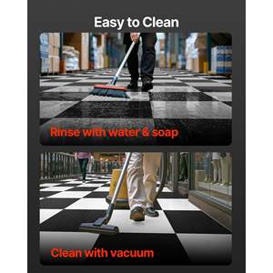 Baldosas Modulares de PVC para Piso de Garaje, 20.2 x 20.2 x 0.2 cm, Paquete de 8, Diseño de Placa de Diamante, Antideslizantes, para Pisos de Taller - Product Image 5