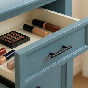 Poignée de tiroir de meuble en alliage de zinc noir mat contemporain, poignée en T, pour armoire, salle de bain, cuisine, salon, salle à manger - Product Image 6