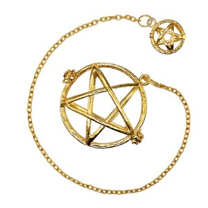Pendentif cage circulaire dorée en gros pour la guérison énergétique, la divination et l'art écologique - Product Image 1