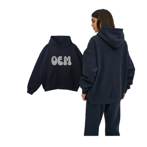 Sudaderas con Capucha para Hombre, Tejidas en Poliéster y Algodón, de Alta Gama, con Logotipo Personalizado, al por Mayor, Modernas, de Alta Calidad, Sólidas, con Capucha, Talla Grande - Product Image 1