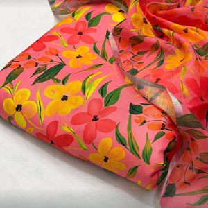 Conjunto de Vestido para Celebraciones con Tela Estampada y Dupatta para un Estilo Étnico - Product Image 1