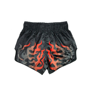Pantalones Cortos de Muay Thai Personalizados al por Mayor, de Satén, para Kickboxing y Boxeo, 100% Poliéster, de Secado Rápido, Elásticos y Transpirables - Product Image 2