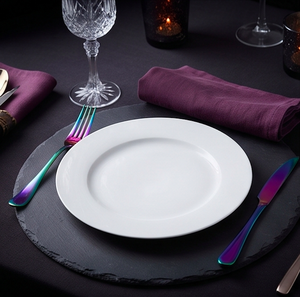 Ensemble de couverts arc-en-ciel en acier inoxydable miroir, design tendance pour mariages, événements, anniversaires et dîners spéciaux - Product Image 3