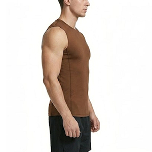 <b>Men</b> Sleeveless Compression Shirt <b>Stretch</b> Fit Moisture Wicking Comfortable Wear For Running Fitness And Outdoor Activities - Product Image 3