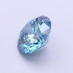 Diamant CVD de laboratoire taille ronde, 1,09 carat, couleur bleu vif fantaisie, clarté VS2, polissage excellent, pierre brute de qualité supérieure pour bague - Product Image 3