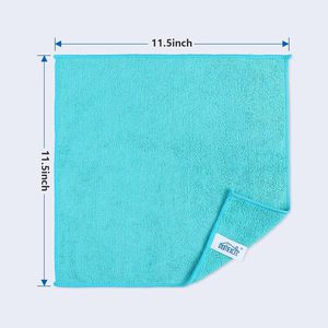 Paños de Limpieza de Microfibra Tejida, Color Sólido, Rectangulares, de Secado Rápido, para Viaje, Adultos, Lisos, Lavables a Mano y en Lavadora - Product Image 4