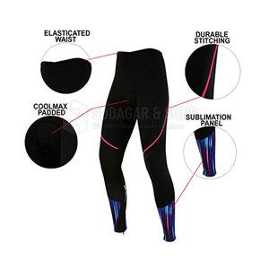 Pantalones de Ciclismo Acolchados de Alto Rendimiento con Diseño de Compresión y Acolchado Absorbente de Impactos - Product Image 5