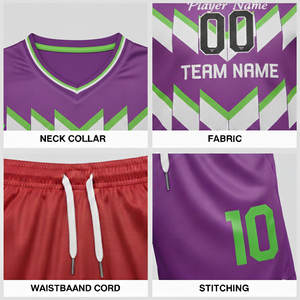 Uniformes de Fútbol para Adultos Importados, Conjuntos de Camisetas Teñidas con Rayas, 100% Poliéster, Manga Corta, Nombre del Equipo Personalizado - Product Image 5