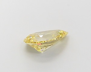 Hermoso diamante suelto talla pera, color amarillo intenso, claridad VS1, limpieza a simple vista, cultivado en laboratorio CVD, certificado IGI, 1.5 quilates EX - Product Image 3