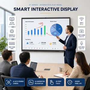 Tableau interactif intelligent de 65, 75 et 86 pouces, écran plat interactif, écran tactile 4K pour les réunions - Product Image 2
