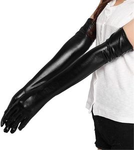 50cm <b>Long</b> Over Elbow Women Sheepskin Leather <b>Gloves</b> – Winter Warm Touchscreen Arm <b>Gloves</b> - Product Image 2