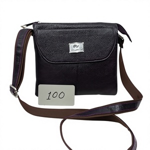 Handicraft Cow Calf Leather Handbags Custom Logo Print Durable Zipper Fashionable Long Strap Eco Friendly Lightweight Waterproof - Product Image 5