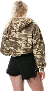 OEM Logo Latest Design Lady Pullover Hoodies <b>Women</b> SLIM Sleeve Crop <b>Short</b> Tops <b>Short</b> Sleeve Crop Top Reasonable Price - Product Image 3