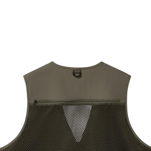 Chaleco de trabajo para hombre, para exteriores, ligero, transpirable, con cuello en V y bolsillos multifuncionales, en venta en línea. - Product Image 4