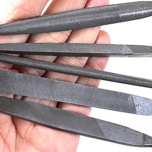 BEST PRICE Industrial 5-Piece Steel Needle File Set 200mm Precision American Pattern Jeweler Hand Files Smooth Cut Rounded End - Product Image 1