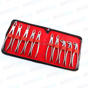 Pinces dentaires pour extraction de dents chez l'adulte, ensemble d'instruments dentaires de 10 pièces, adapté aux dents d'adulte. - Product Image 3