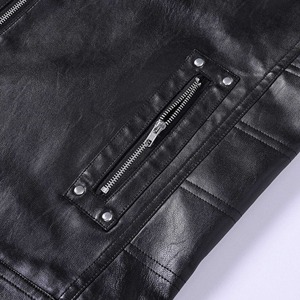 Chaleco de Cuero de Alta Calidad a la Moda para Hombre, Ropa de Invierno Impermeable para Exteriores, Chaleco de Cuero de Estilo Personalizado - Product Image 6