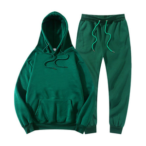 Best Design Pullover <b>Tracksuits</b> Customization Logo 100% Cotton Fleece Blank <b>Plain</b> Clothing Manufacture Pullover <b>Tracksuit</b> - Product Image 5