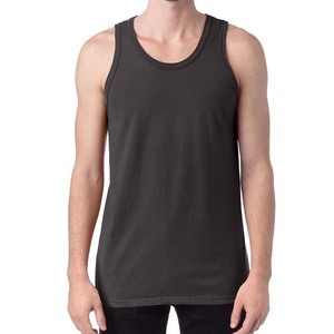 Men's <b>Yellow</b> Solid Color Breathable Knitted <b>Tank</b> <b>Top</b> O-Neck Casual Style - Product Image 5