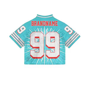 เสื้อฟุตบอลอเมริกันแบบกำหนดเอง เสื้อรักบี้แบบระบายอากาศได้ดี ทรงบ็อกซี่ ใส่ได้ทั้งชายและหญิง ขนาดใหญ่พิเศษ เสื้อฟุตบอลแบบสั่งทำพิเศษ - Product Image 3