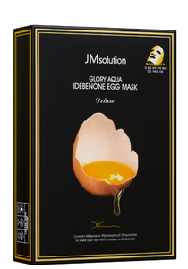 Mascarilla Facial JMSOLUTION GLORY AQUA IDEBENONE EGG DELUXE |   30ML*10EA |   Cuidado Antiarrugas y Antienvejecimiento |   Hialuronato de Sodio |   K-beauty - Product Image 6