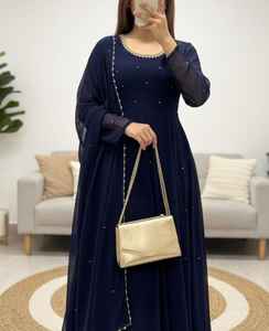 Traje Indio-Pakistaní de Última Moda, Diseño de Vestido de Boda con Dupatta y Pantalones, Vestidos para Fiestas - Product Image 6