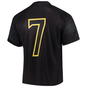 Maillot de lacrosse blanc et marine à manches courtes, en maille polyester sublimée, anti-humidité, col baseball, vente chaude, fabricant OEM - Product Image 5
