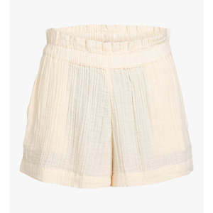 Shorts décontractés d'été pour femmes à rayures pêche et taille élastique - Product Image 4
