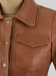 <b>Women</b> Genuine Lambskin Leather Jacket Celebrity Inspired Fashion Biker Jacket Soft Leather <b>Coat</b> - Product Image 4