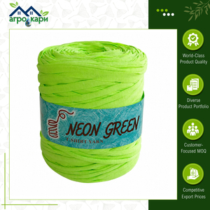 Prix Usine – Fil de T-shirt Recyclé Écologique Elora Vert Néon, 600-700g, Lot de 8 Cônes pour Couvre-Pots de Plantes – Vente Chaude - Product Image 2