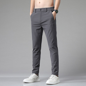 Casual Pants Men's New Business Pants Slim Straight Men's Pants <b>Elastic</b> <b>Waist</b> <b>Trousers</b> Business Classic <b>Trousers</b> Male - Product Image 5