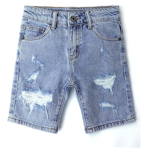 Custom Washed <b>Grey</b> Denim <b>Shorts</b> for <b>Women</b> Vintage Washed Streetwear Private Label Custom Logo Wholesale Jeans Manufacturer OEM - Product Image 1